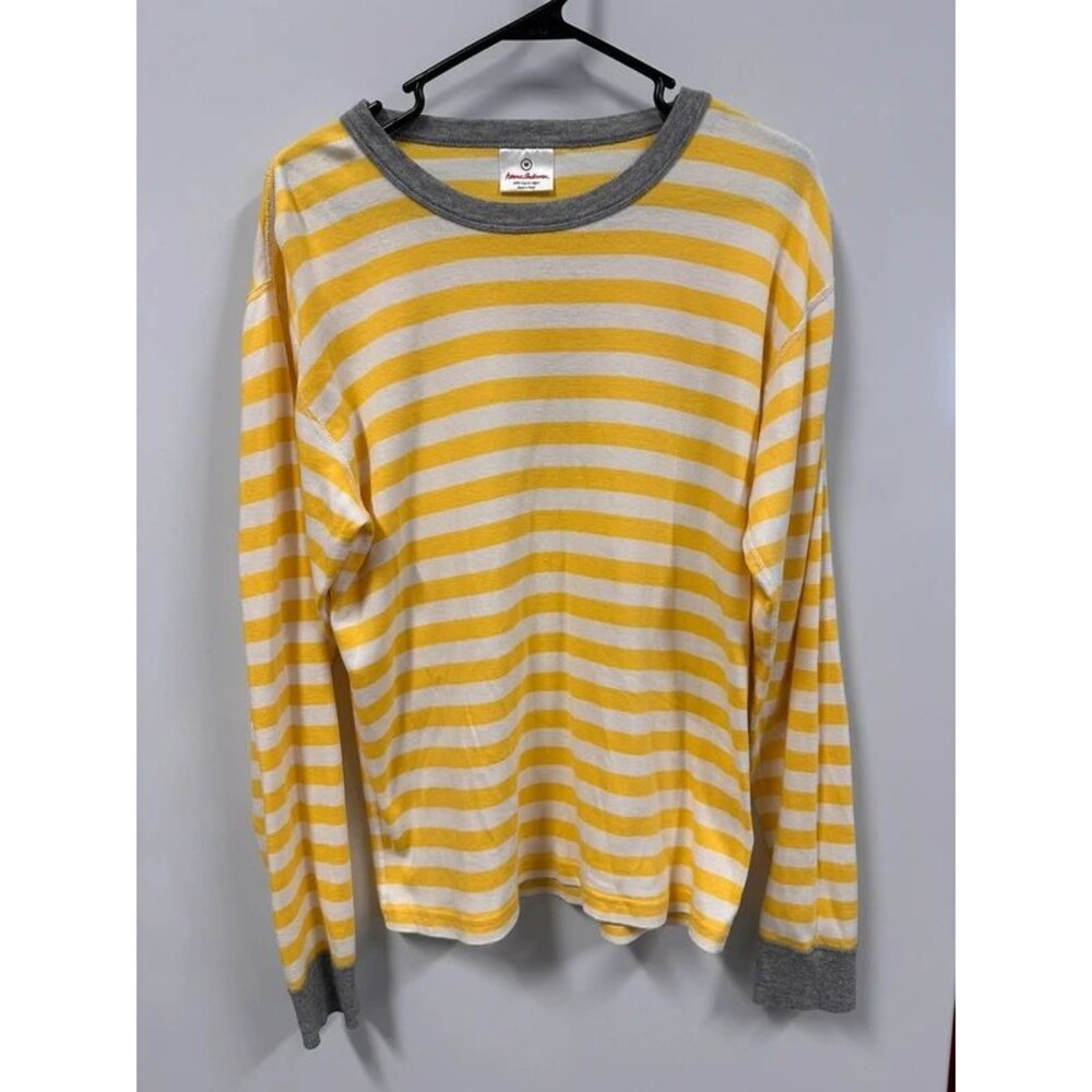 Hanna Andersson Women’s Medium Yellow Stripe Top
